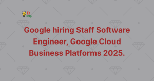 Google hiring Staff Software Engineer, Google Cloud Business Platforms 2025