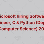 Microsoft hiring Software Engineer, C & Python (Degree in Computer Science) 2025